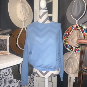 Blue workout sweater